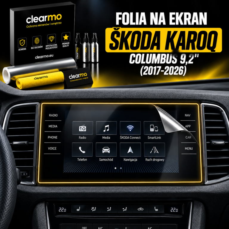 Folia na ekran Skoda Karoq Columbus 9,2" (2017-2026)
