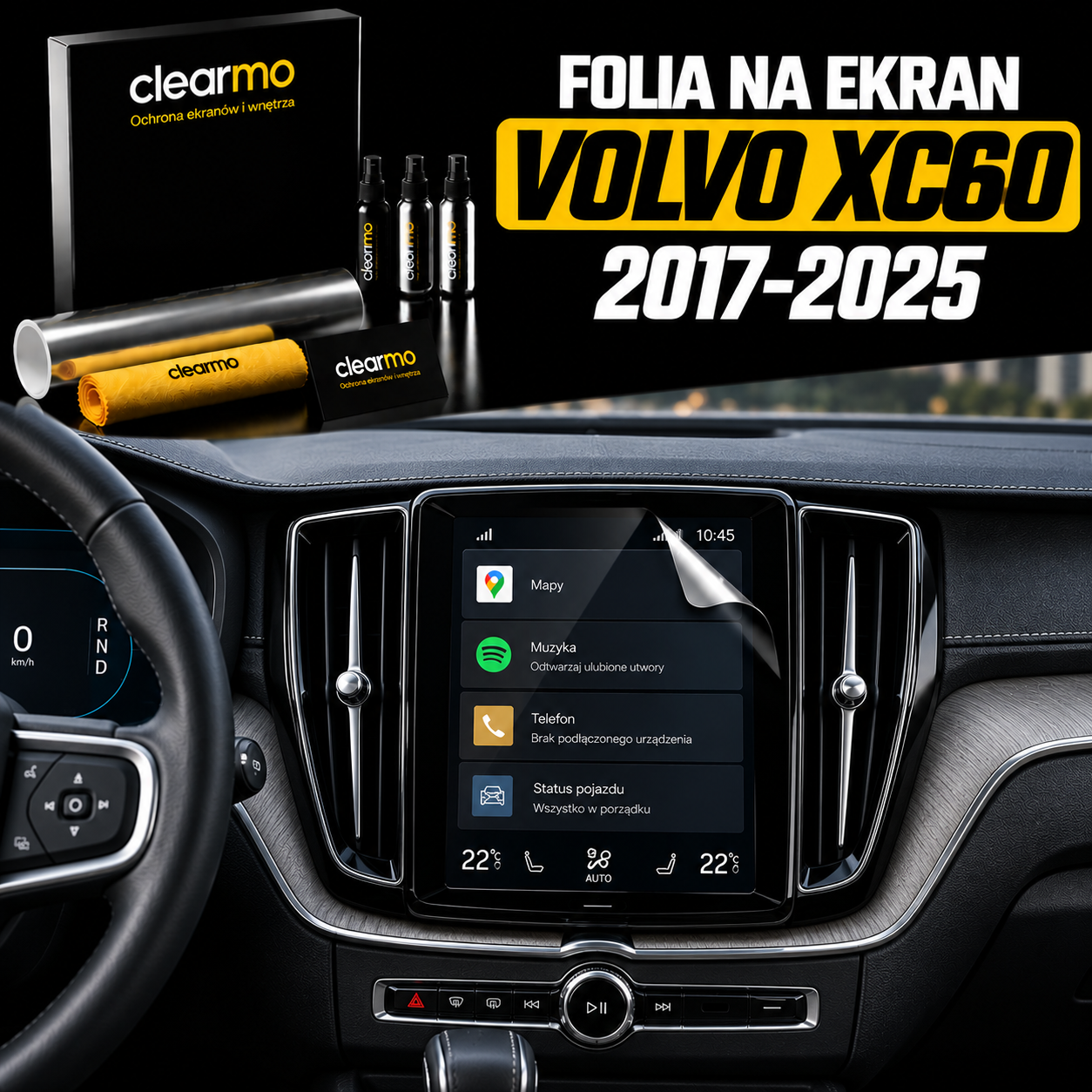 Folia na ekran Volvo xc60 (2017-2025)