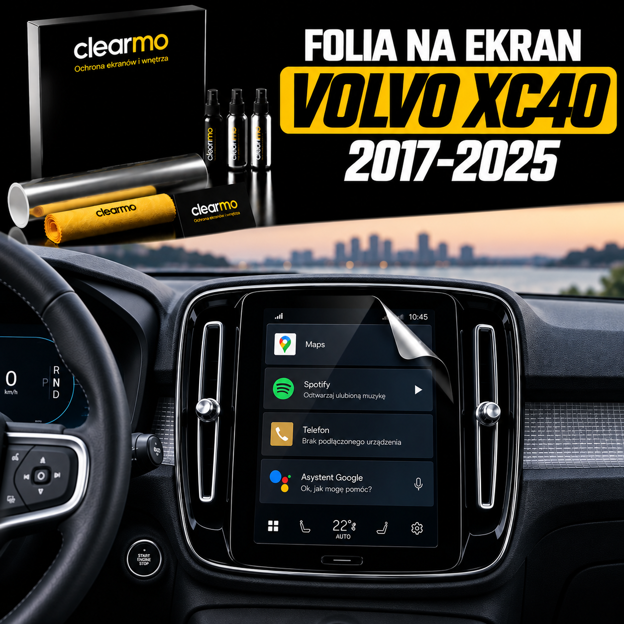 Folia na ekran Volvo XC40 (2017-2025)