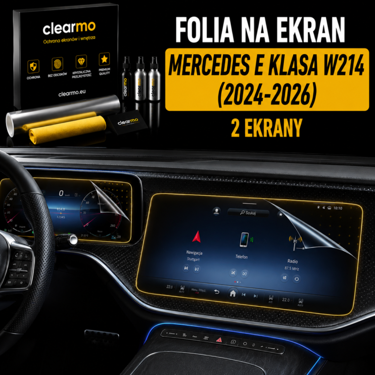 Folia na ekran Mercedes E Klasa W214 (2024-2026) - 2 ekrany
