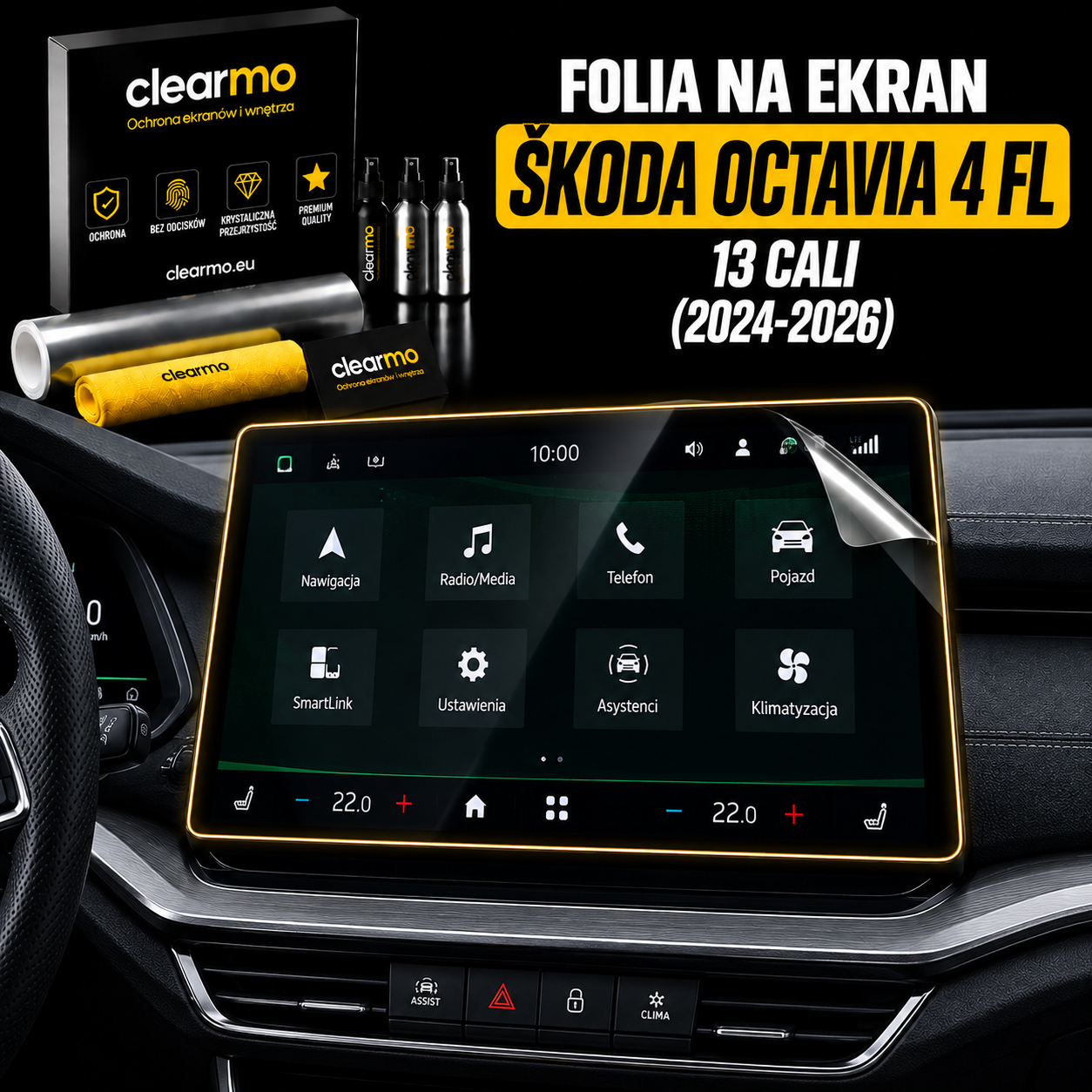 Folia na ekran Skoda Octavia 4 FL 13" (2024-2026)