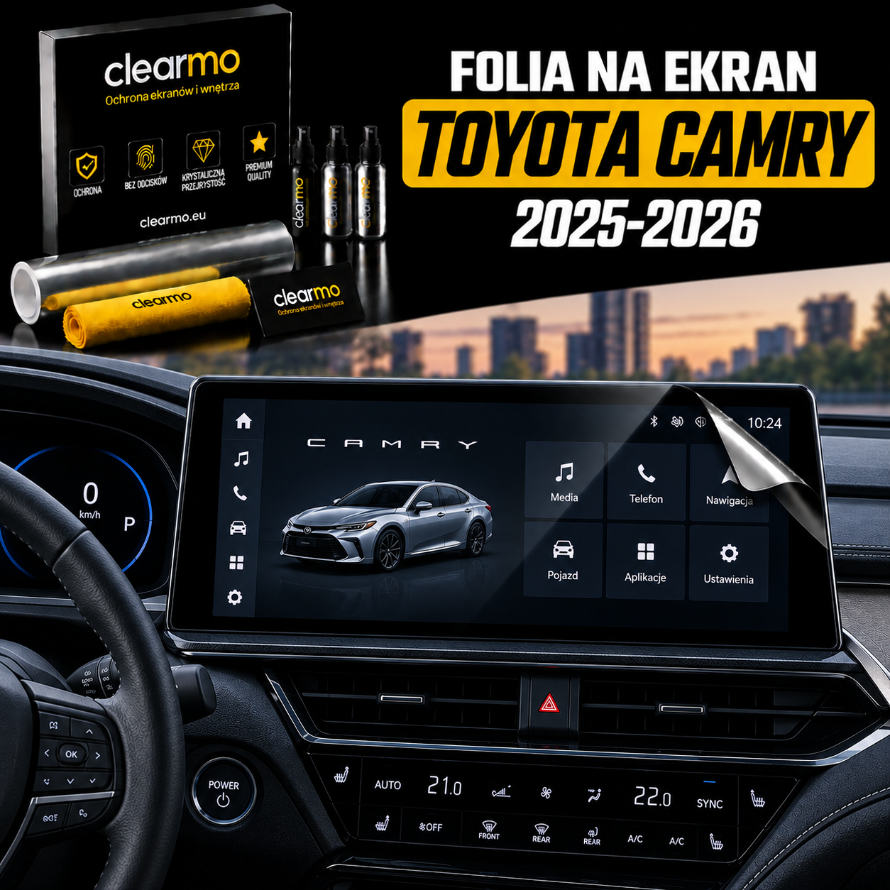 Folia na ekran Toyota Camry 2025-2026