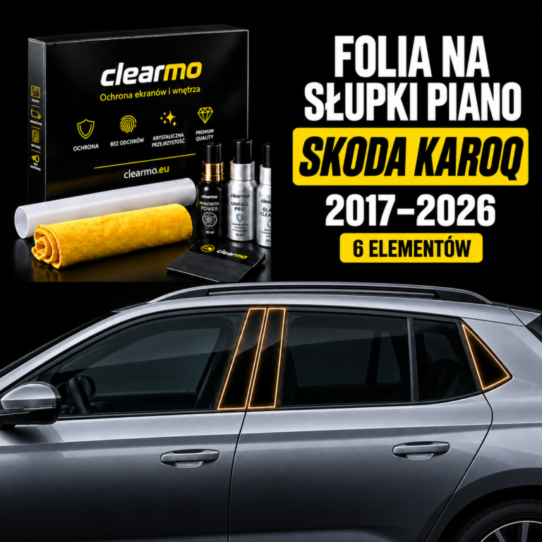 Folia na słupki piano - Skoda Karoq (2017-2026)