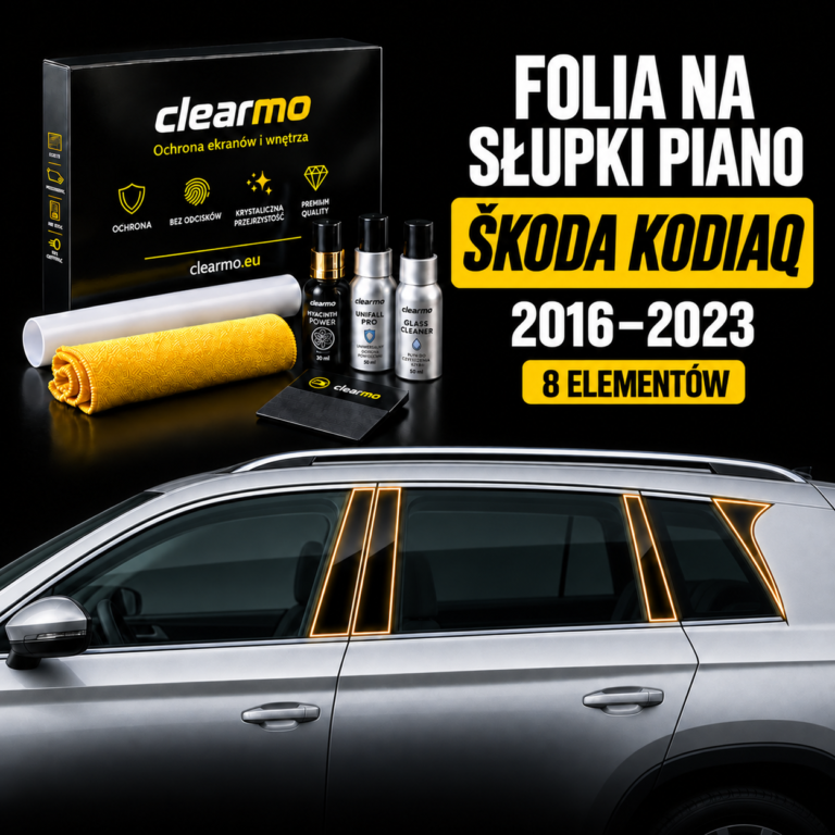 Folia na słupki piano - Skoda Kodiaq (2016-2023)