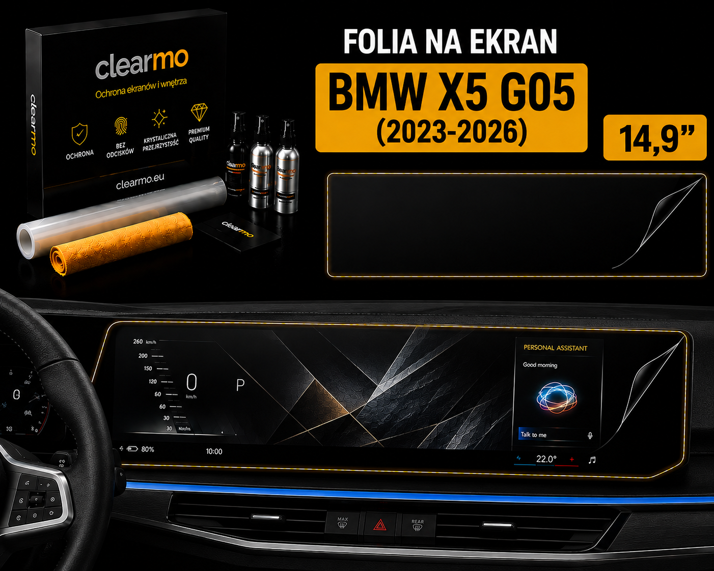 Folia na ekran BMW X5 G05 LCI (2023-2026)