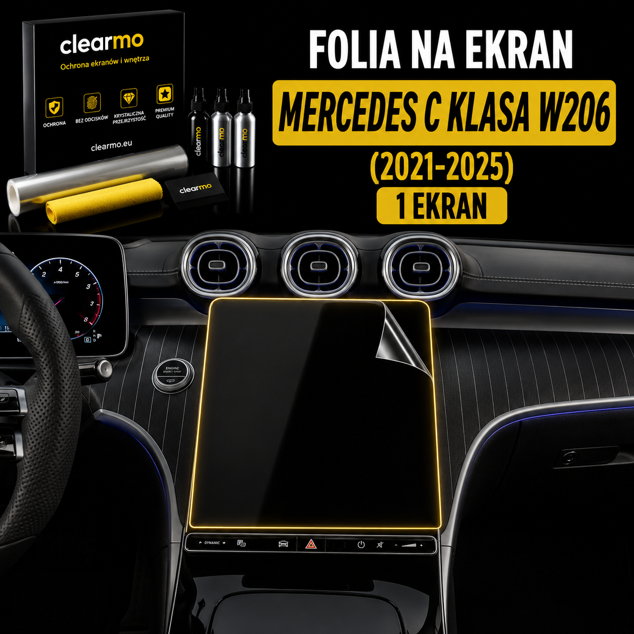 Folia na ekran Mercedes C Klasa W206 (2021-2025)