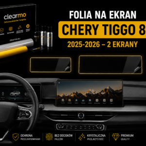 Folia na ekran Chery Tiggo 8 2025-2026 - 2 ekrany