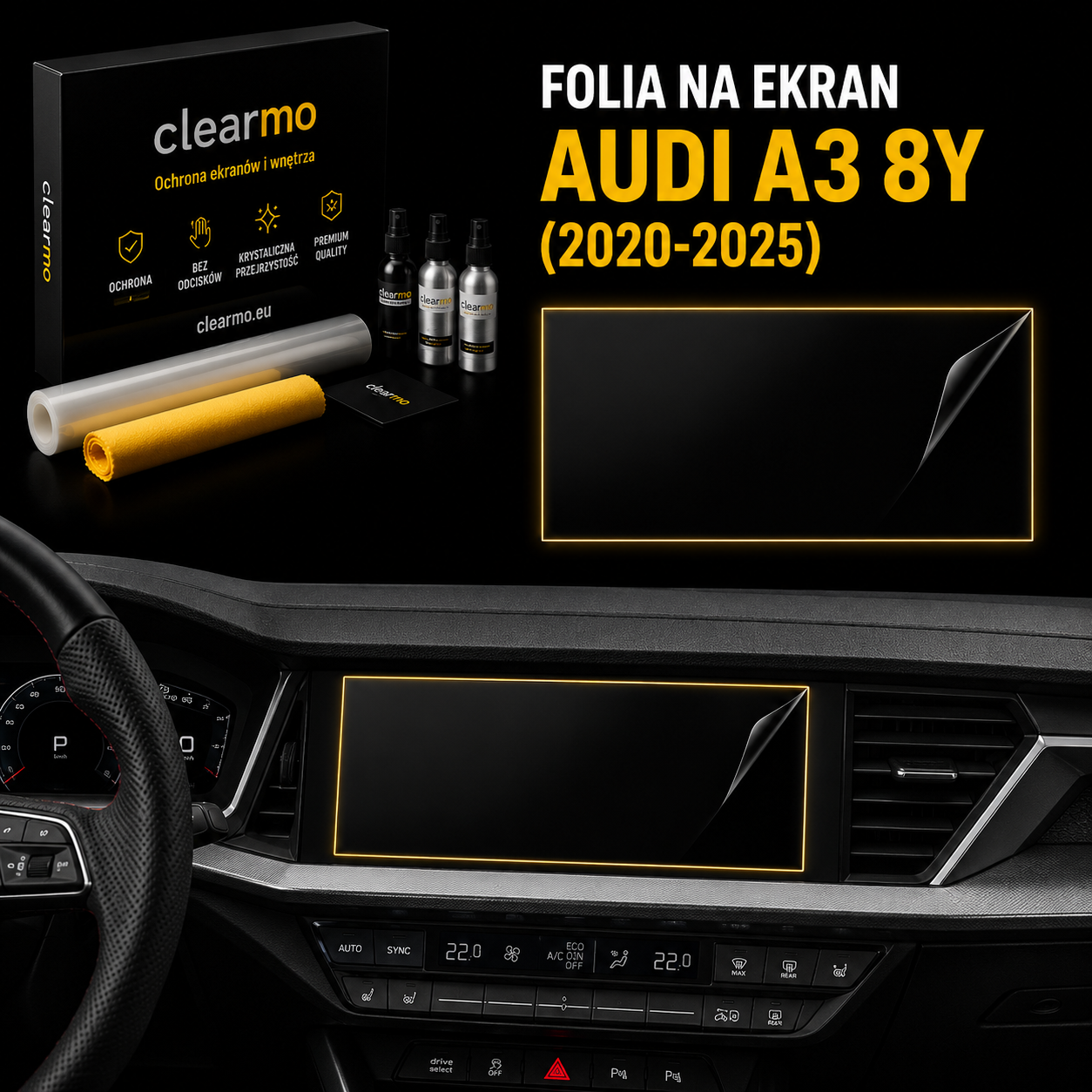 Folia na ekran Audi A3 8Y (2020-2025)