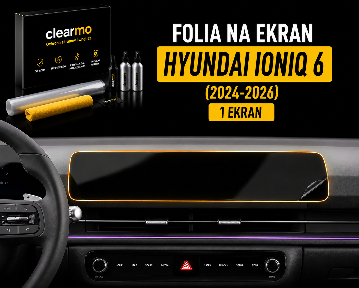 Folia na ekran Hyundai Ioniq 6 (2024-2026)