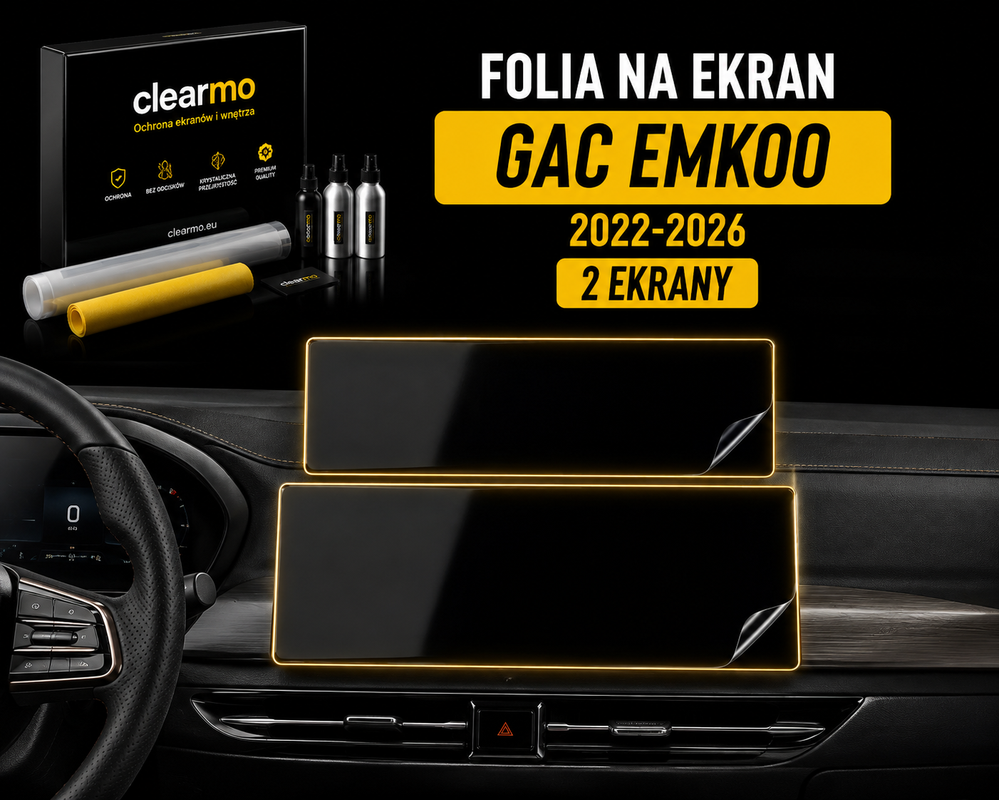 Folia na ekran GAC Emkoo 2022-2026 - 2 ekrany