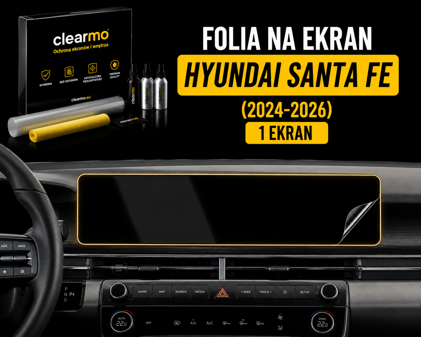 Folia na ekran Hyundai Santa Fe (2024-2026)