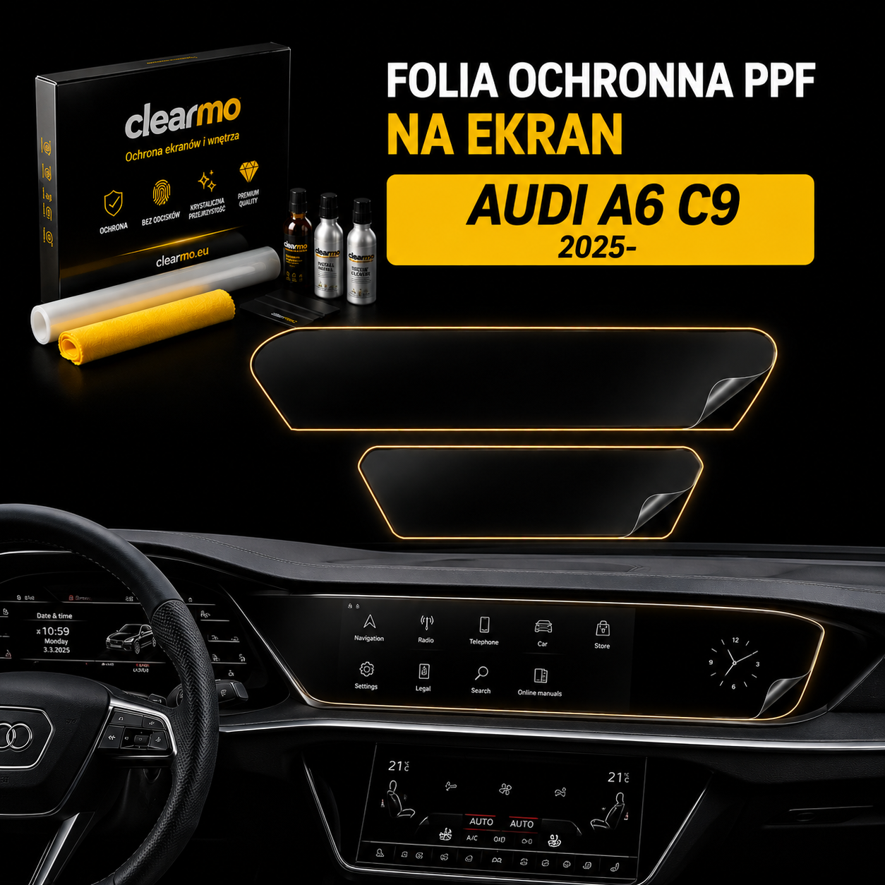 Folia na ekran Audi A6 C9 (2025-) - 2 ekrany