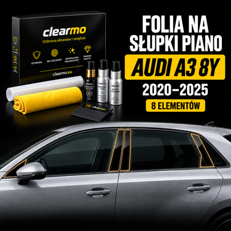 Folia na słupki piano - Audi A3 8Y (2020-2025)
