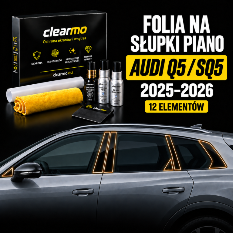 Folia na słupki piano - Audi Q5 / SQ5 (2025-2026)