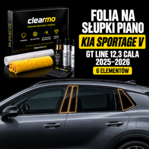 Folia na słupki piano - Kia Sportage V GT Line 12,3 cala (2025-2026)