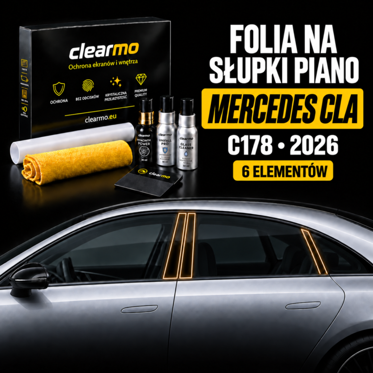 Folia na słupki piano - Mercedes-Benz CLA C178 (2026)