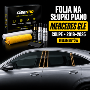 Folia na słupki piano - Mercedes-Benz GLE Coupe W167 (2019-2025)