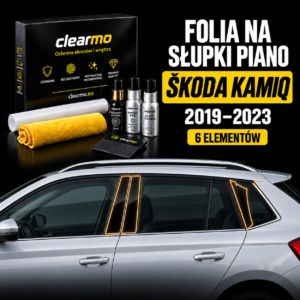Folia na słupki piano - Skoda Kamiq (2019-2023)
