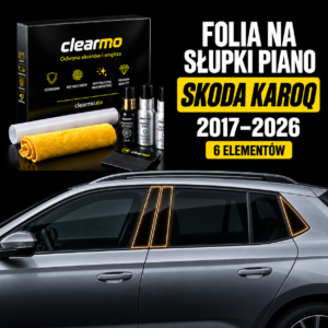 Folia na słupki piano - Skoda Karoq (2017-2026)
