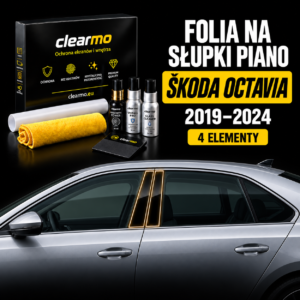Folia na słupki piano - Skoda Octavia (2019-2024)