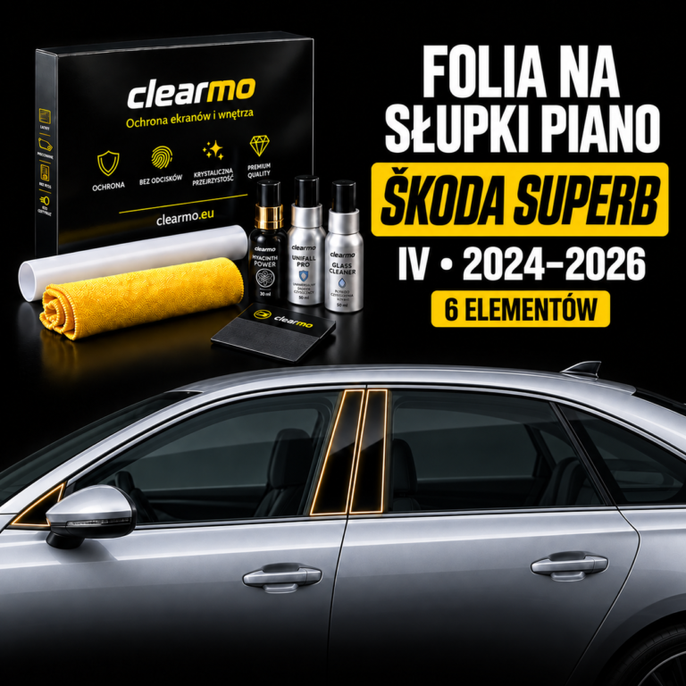 Folia na słupki piano - Skoda Superb IV (2024-2026)