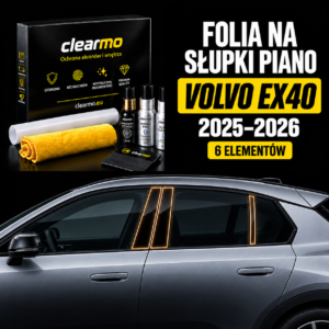 Folia na słupki piano - Volvo EX40 (2025-2026)