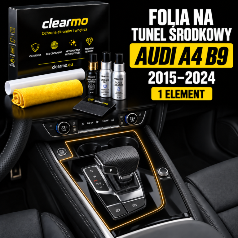 Folia ochronna PPF na tunel środkowy Audi A4 B9 (2015-2024)
